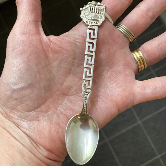 Classic vintage Athens solid silver spoon - Picture 4 of 6